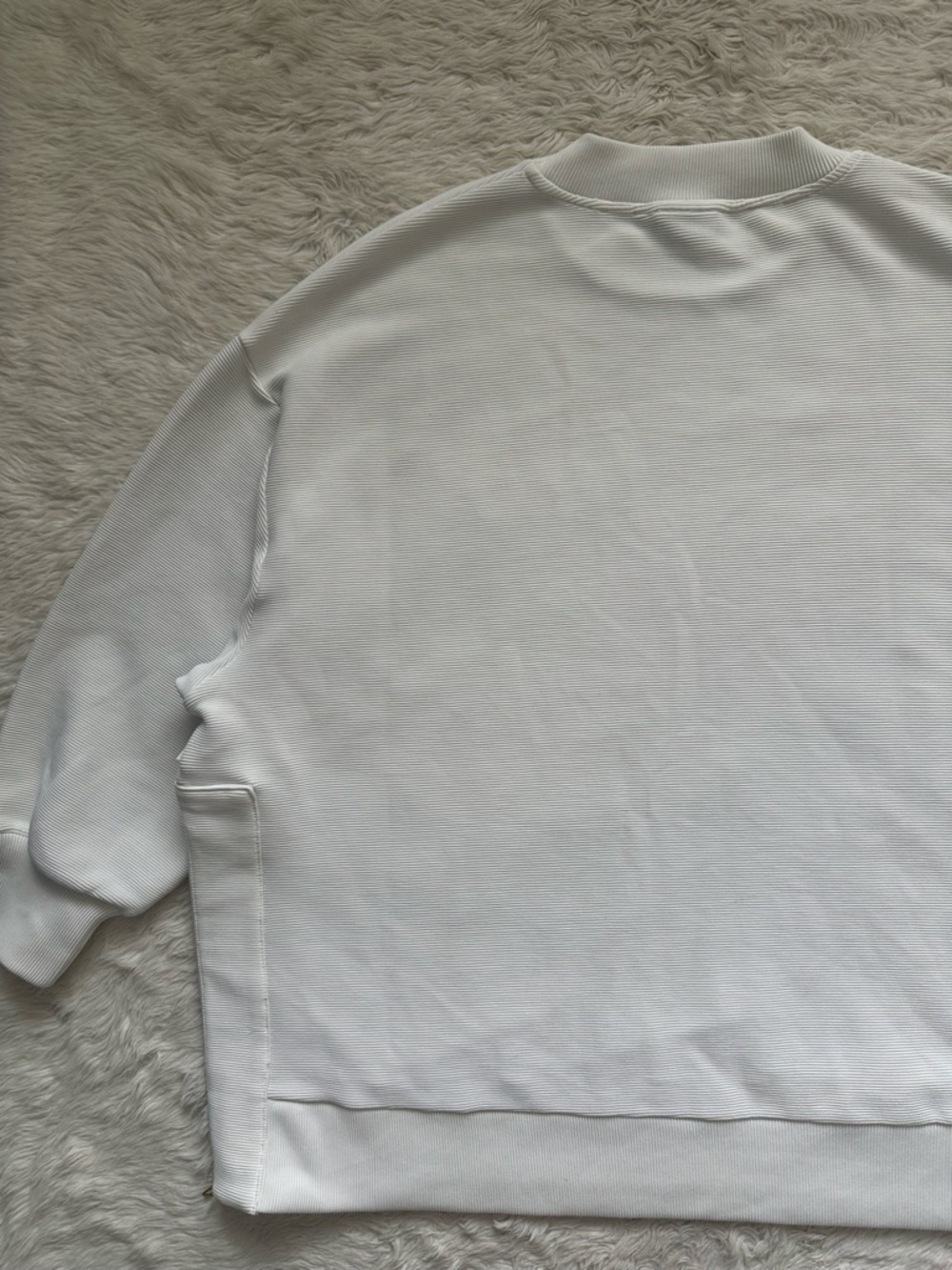 Varley Sweater Mae Boyfriend Sweat Pullover Oversized Longline Side Zip Sz 1X - Picture 7 of 15